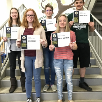 Taylor High School March Student of the Month recipients